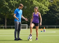 Daisy en Joe op het veld