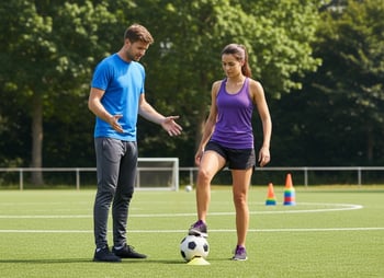 Daisy en Joe op het veld - klien