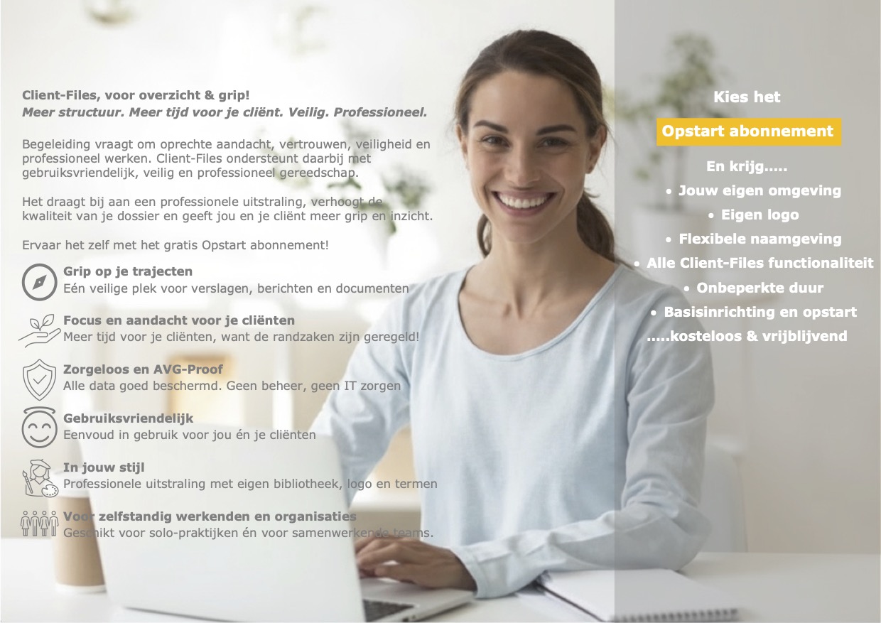 Homepage Opstart abonnement